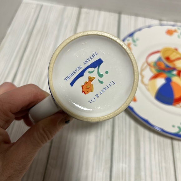 Tiffany & Co. Seashore mug & Plate Set - Picture 4 of 9